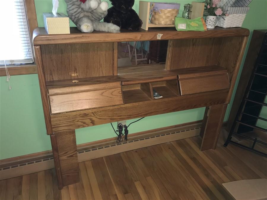 Vintage wooden Queen Sized Headboard