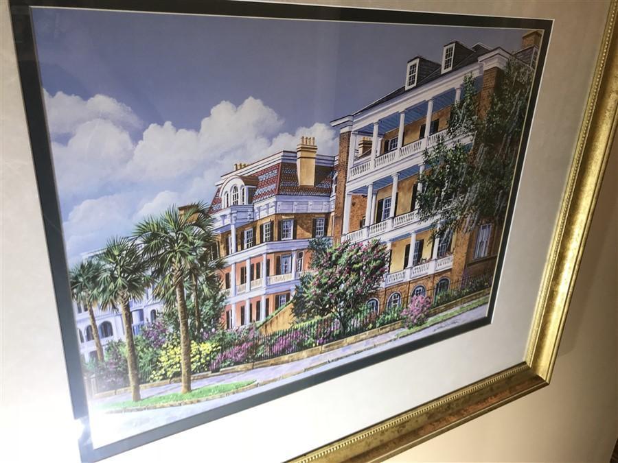 Framed Signed Print Gordon Wheeler Charleston SC