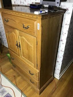 Vintage Oak Dresser or Armoire by Cochrane NC