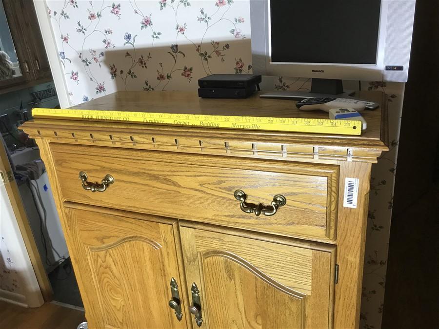 Vintage Oak Dresser or Armoire by Cochrane NC