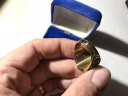 Heavy 10k Gold State Auto Company Ring 20.49 grams