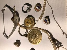 Lot Assorted Jewelry Watches .87 grams 10k gold