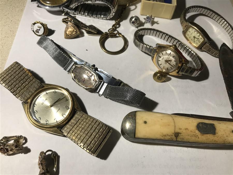 Group Lot Knife, Watches, Pennsylvania RR etc