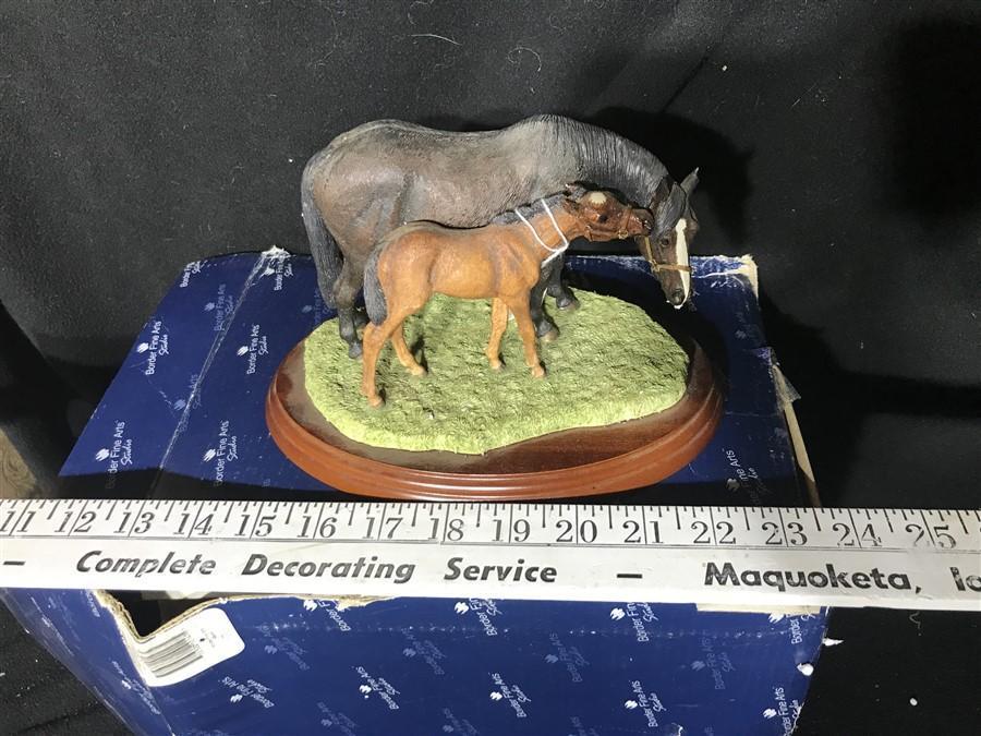 Horse Figurine Sculpture Border Fine Arts Studio