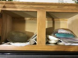 Top Cupboard and items on top lot