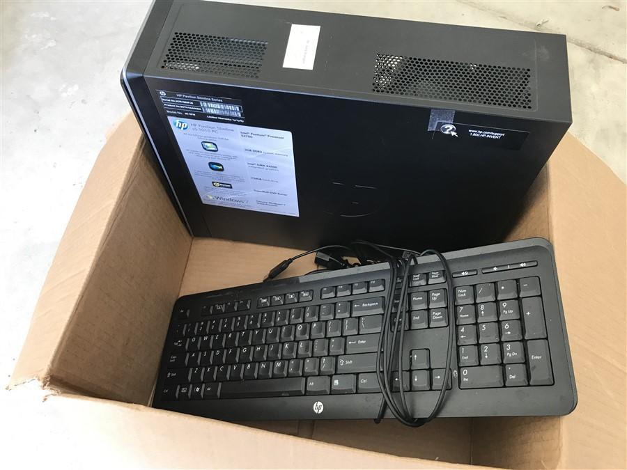 HP Computer Tower, Keyboard, Mouse