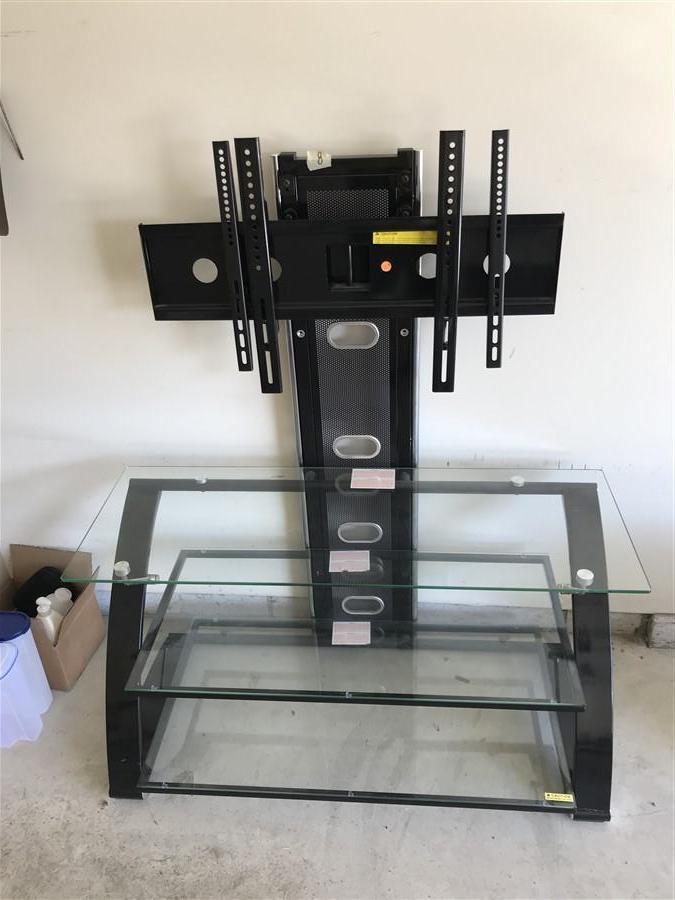 Nice Television stand with Glass shelves