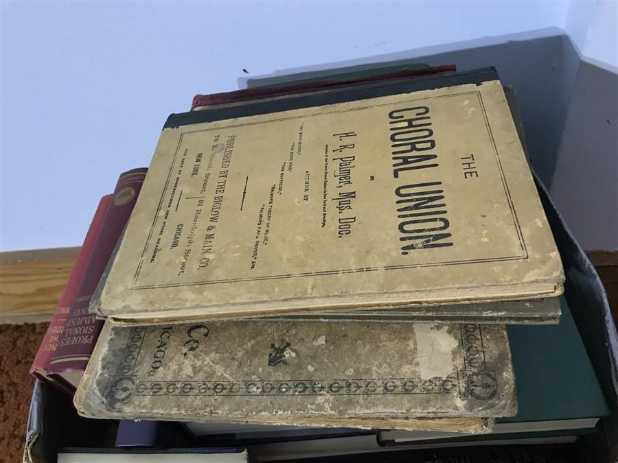 Box of Antique and Vintage Books