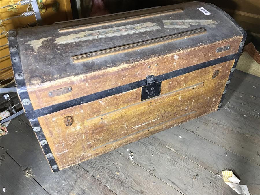 19th Century Hump Back Trunk