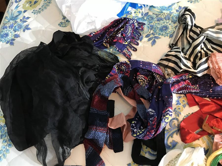 Vintage Hat, Scarves and More Lot