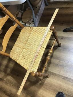 Antique style slat back chair