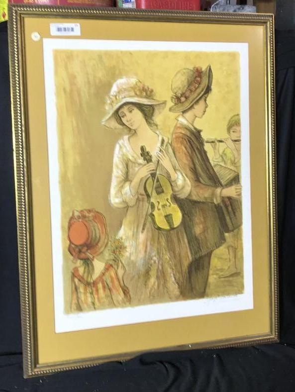 Vintage Ltd Edition Print Signed Lalande