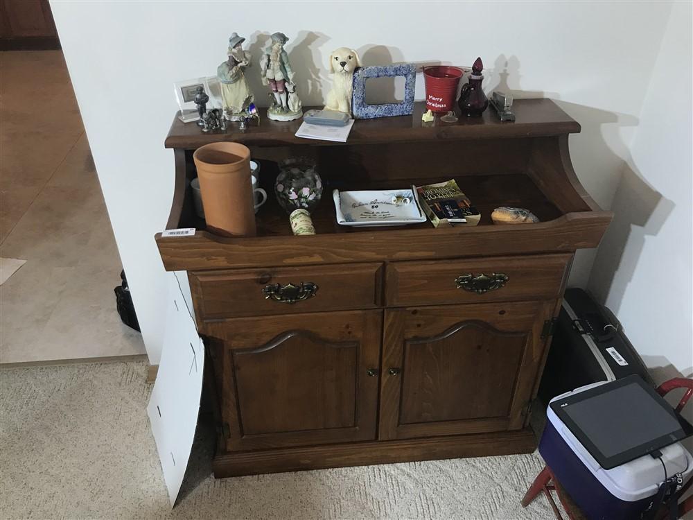 Vintage Wooden Dry Sink Cabinet