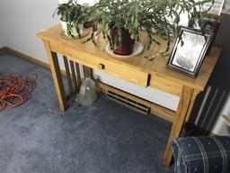 Light Colored Wood Side Table