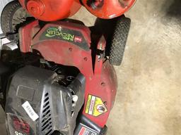 Push Lawn Mower and Two gas cans