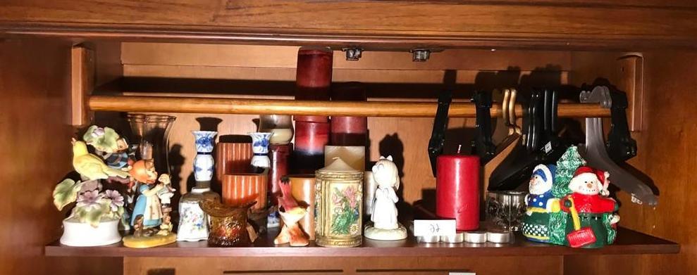 Shelf Lot Assorted Decorative Items