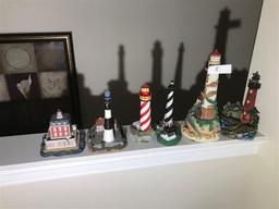 Group lot of collectible lighthouses