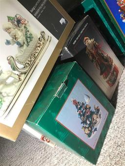 Group Lot assorted Christmas Items in Boxes