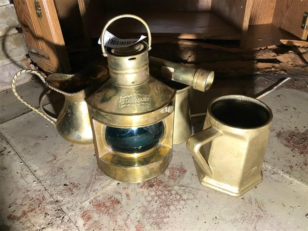 Group Lot of Heavy Brass Items Inc. Ship Light