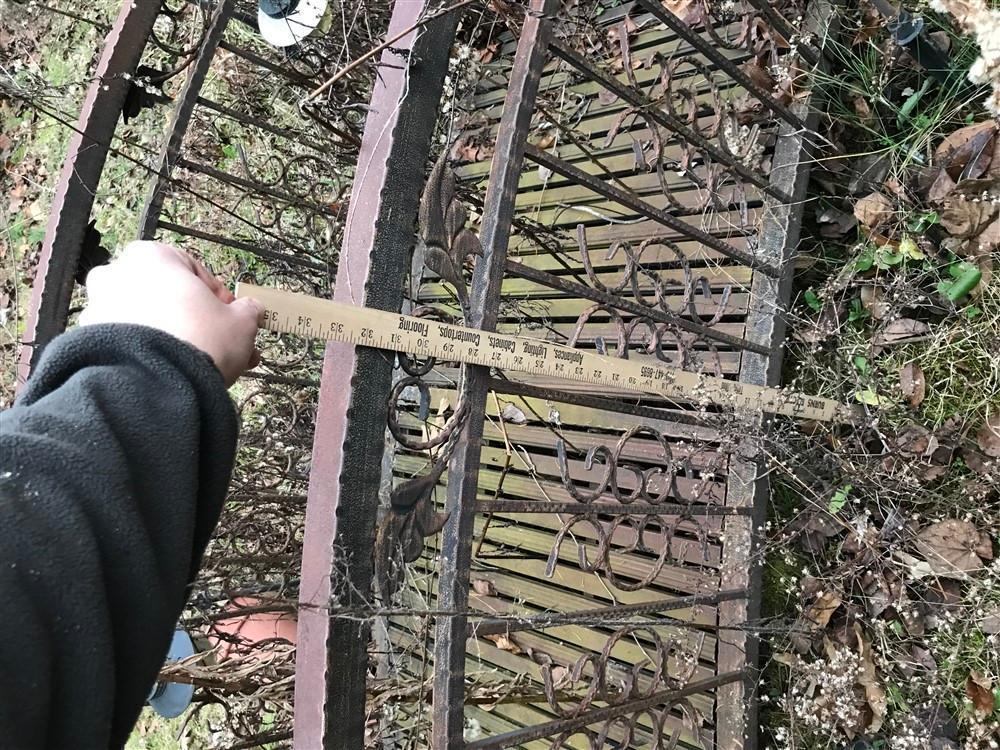 Vintage Metal Garden Bridge
