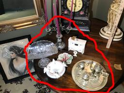 Group Lot Assorted Vintage Items on Table