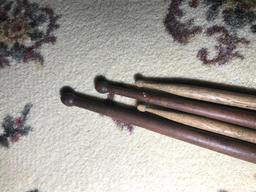 2 Pairs Antique Snare Drum Sticks