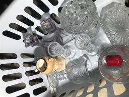 Basket Full of Vintage, Antique Glass Inc. Purple