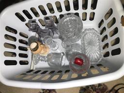 Basket Full of Vintage, Antique Glass Inc. Purple