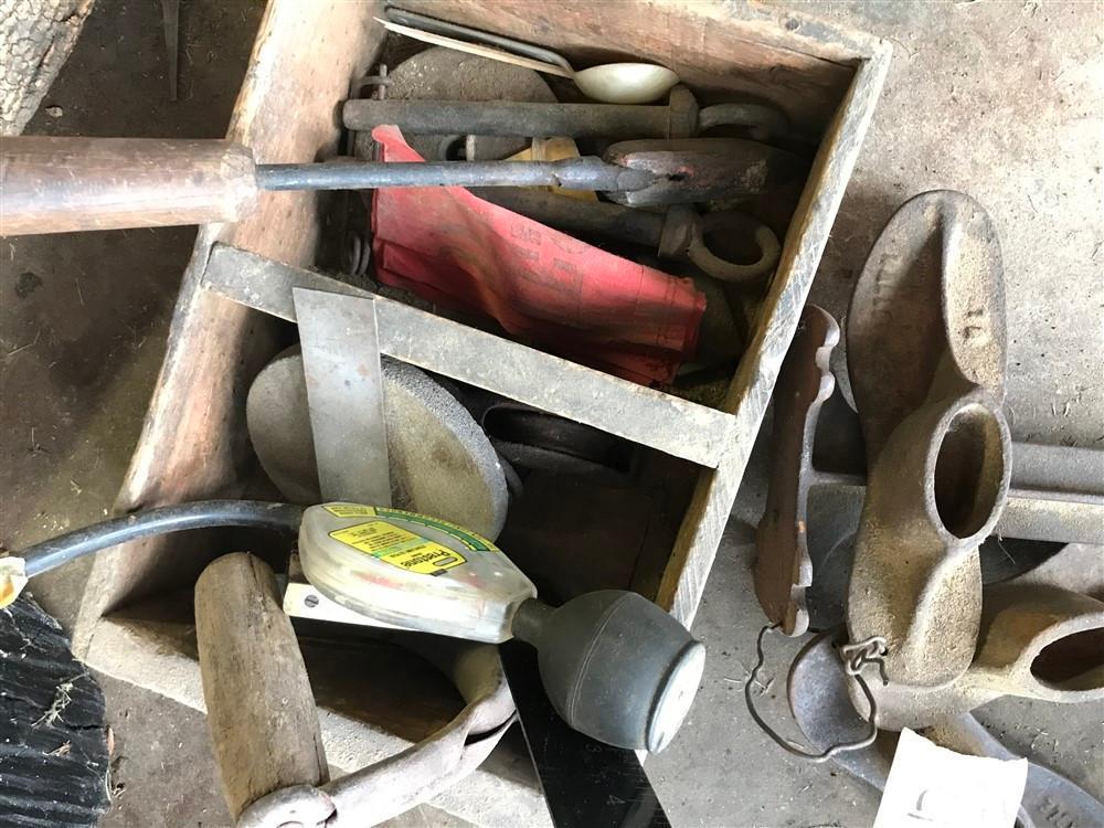 Group Lot Antique Tools Cobbler Shoe Forms