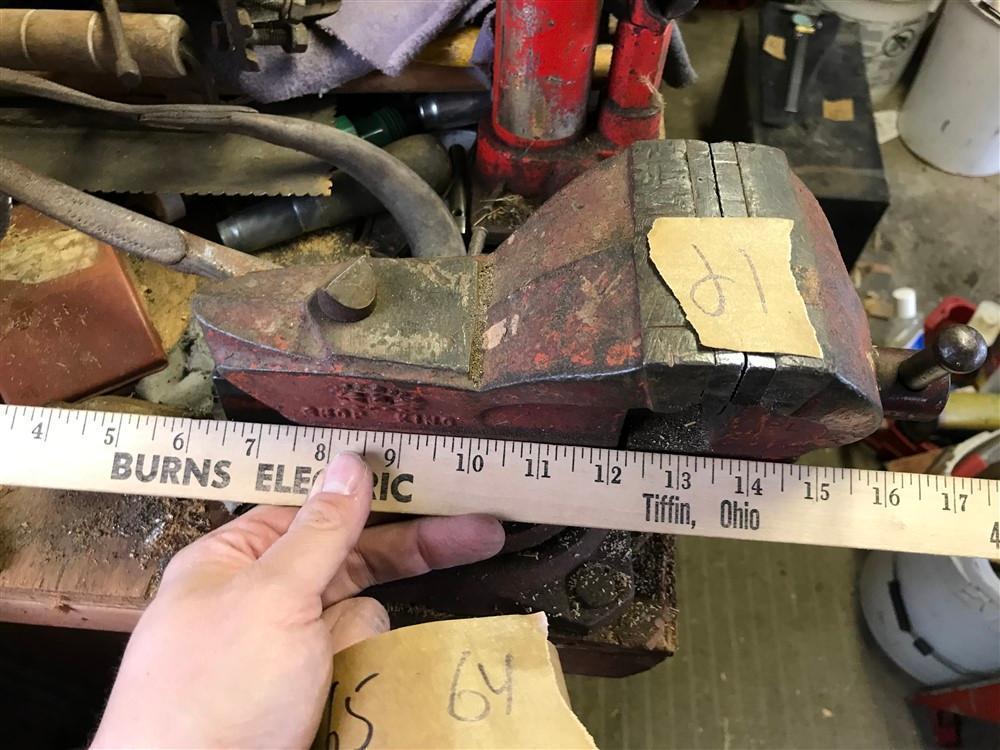 Antique Shop King Vise on Bench