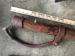 Large Antique Log Roller Hook tool