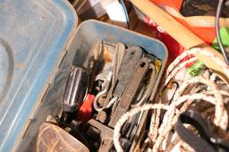 Tools etc on top of and inside of workbench