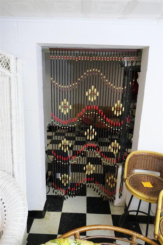 Vintage Beaded Doorway Curtain