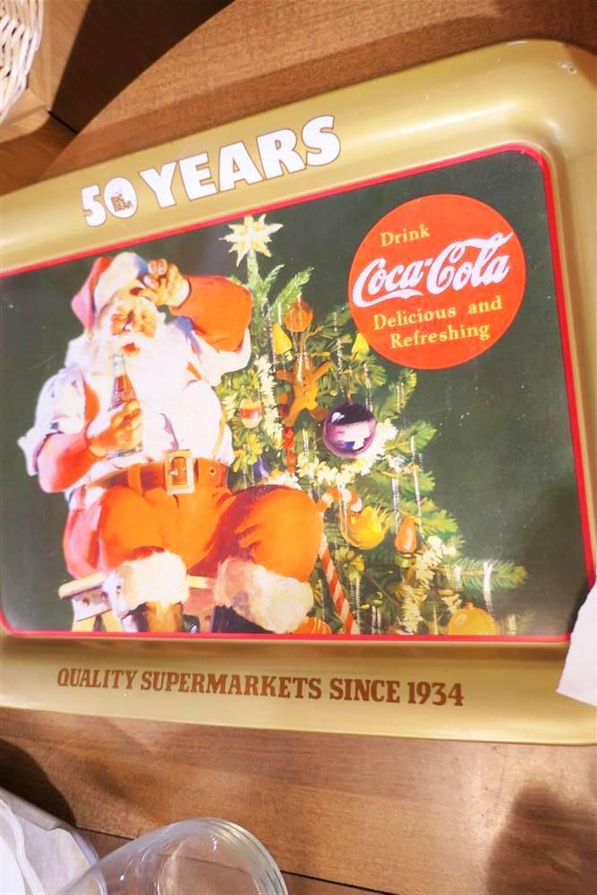 Vintage Big Bear 50 Years Coca Cola tray