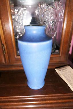 Larger Blue Rookwood art pottery vase 1920
