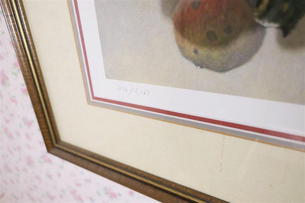 Framed Signed Print Robert Bateman Cardinal Ohio