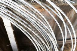 Two Coils of Metal Wire or Cable