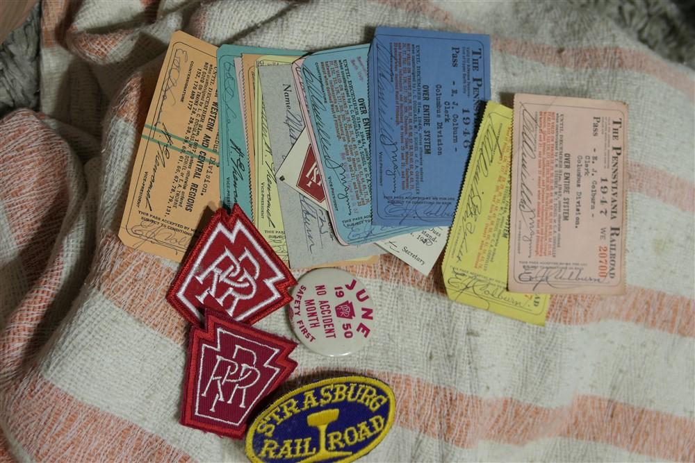 Group Lot Various Railroad Paper, Patches PRR