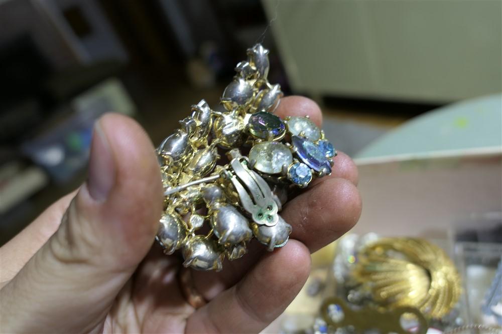 2 Jewelry Boxes filled w/Vintage Costume Jewelry