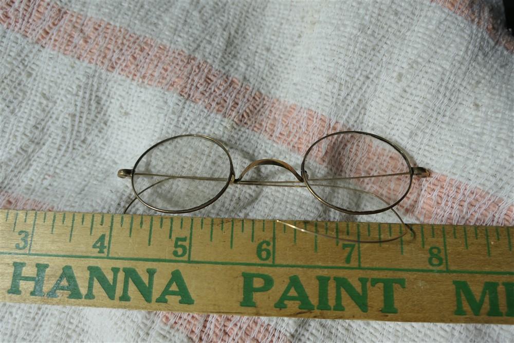 Pair 10k gold glasses