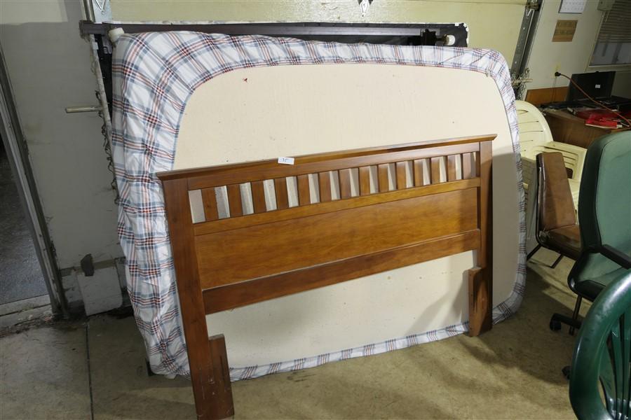 Bed Frame, Headboard, mattresses lot