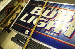 Vintage Bud Light Mirror Bar Sign