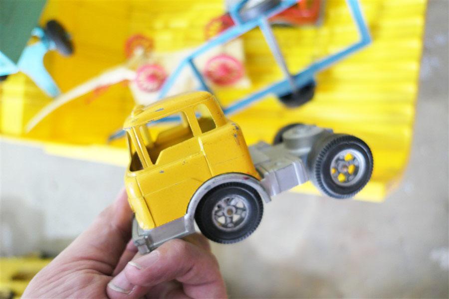 Large Lot Old Metal Toy Trucks