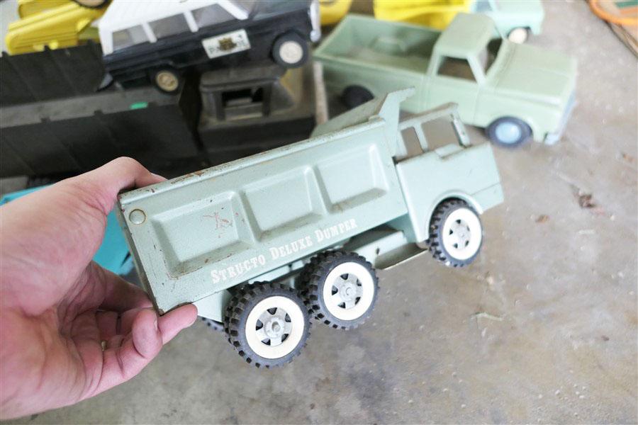 Large Lot Old Metal Toy Trucks