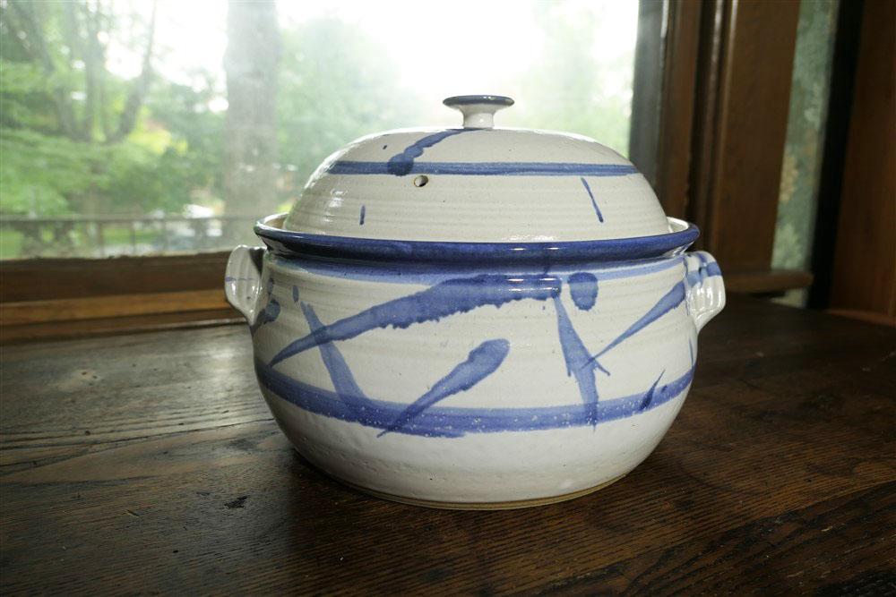 Studio Covered Casserole Pottery Piece