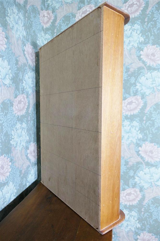 Nice Inlaid Cherry Wood Wall Cabinet