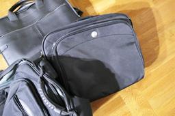 Three bags including laptop