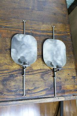 Pair Wrought Iron Craftsman Candle Sconces.