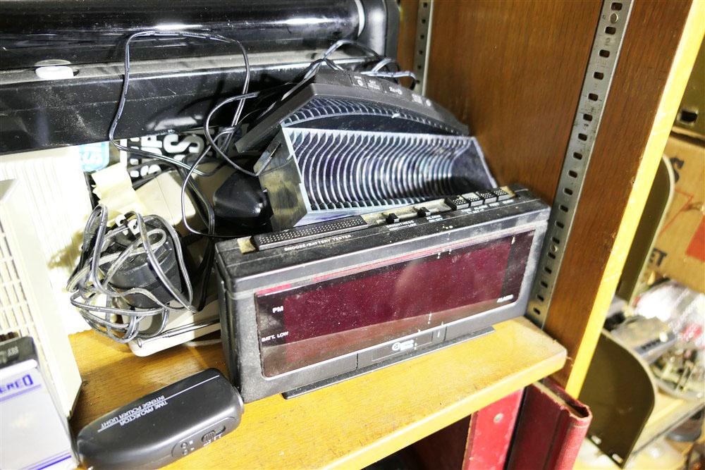 Shelf Lot VIntage Electronics