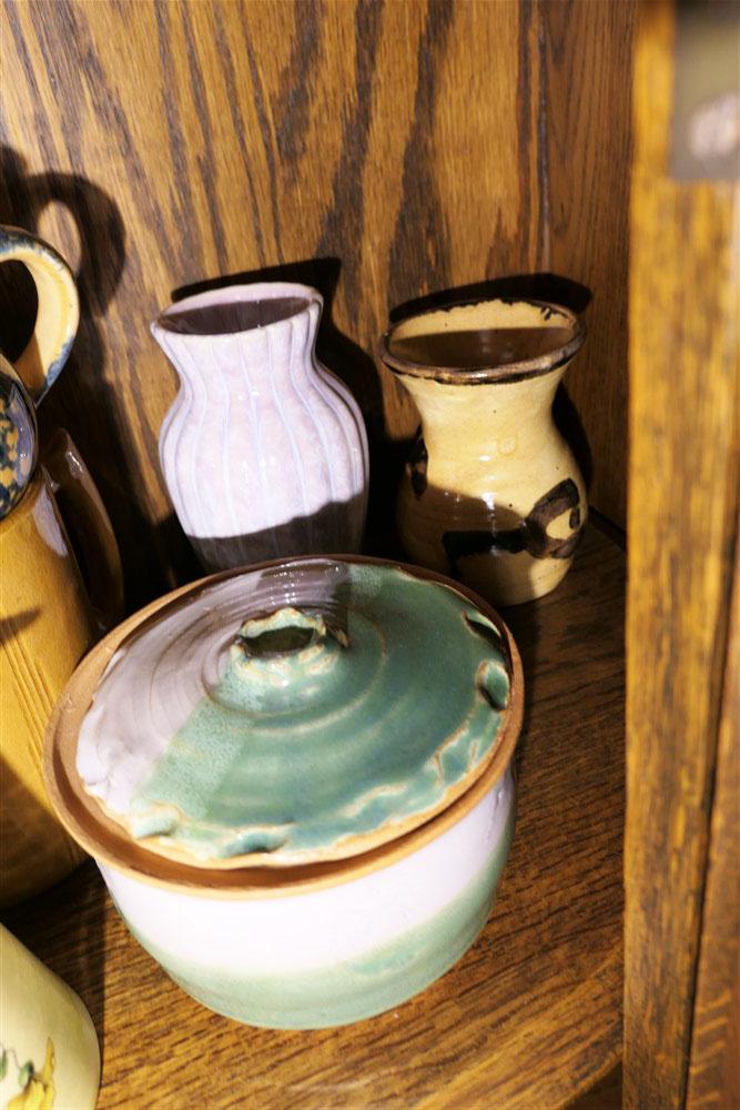 Shelf Lot Ceramic Wares, Vases